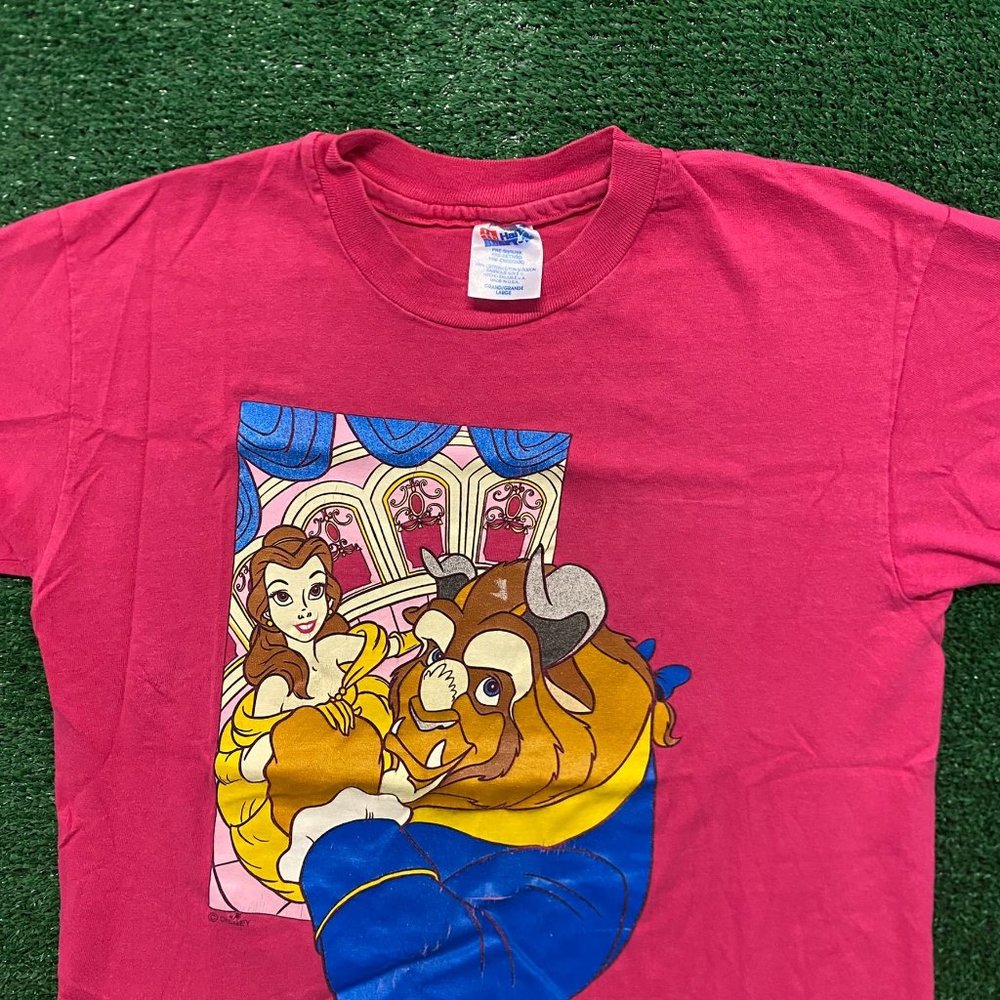 Beauty And The Beast Vintage 90s Movie T-Shirt - image 2
